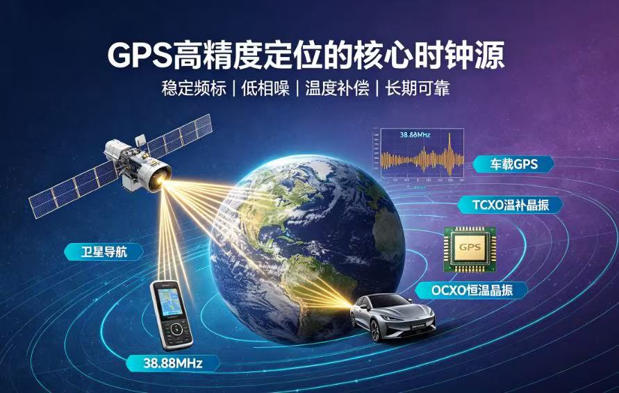 GPS导航仪晶振选型：石英晶体振荡器如何决定定位精度
