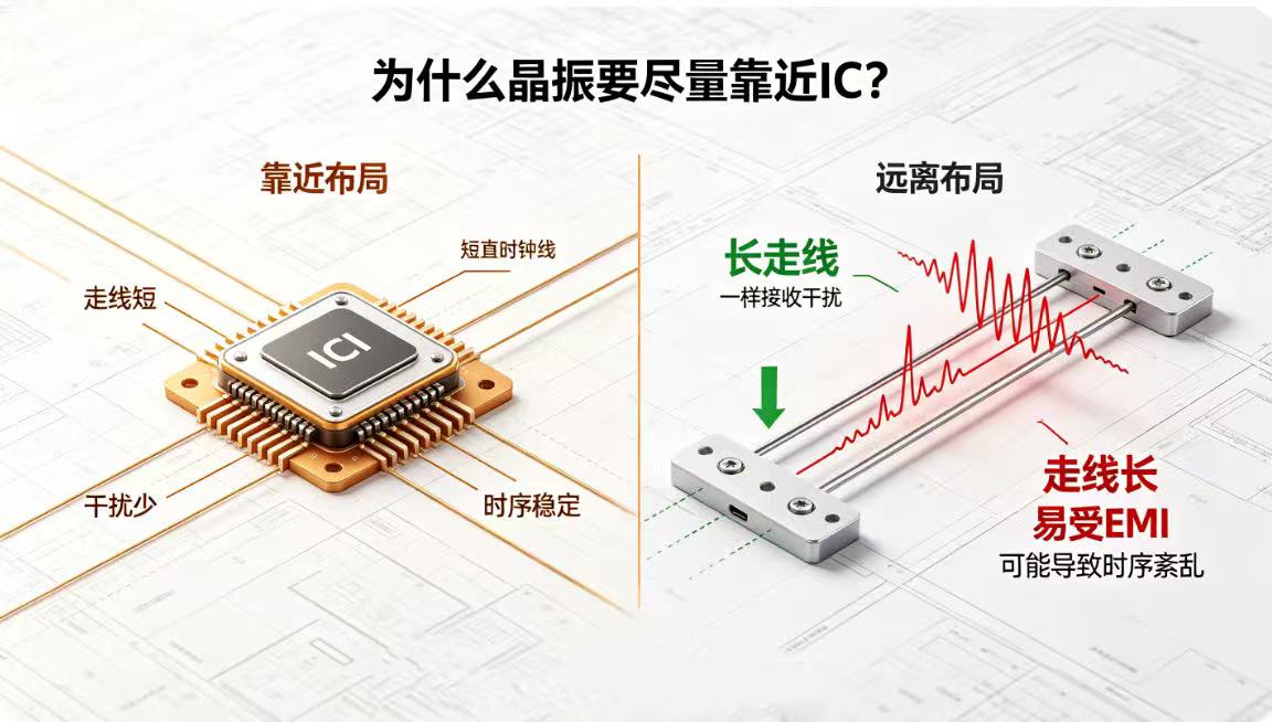 IC与晶振的关系解析：为什么晶振必须靠近芯片？-TKD香蕉福利导航科技