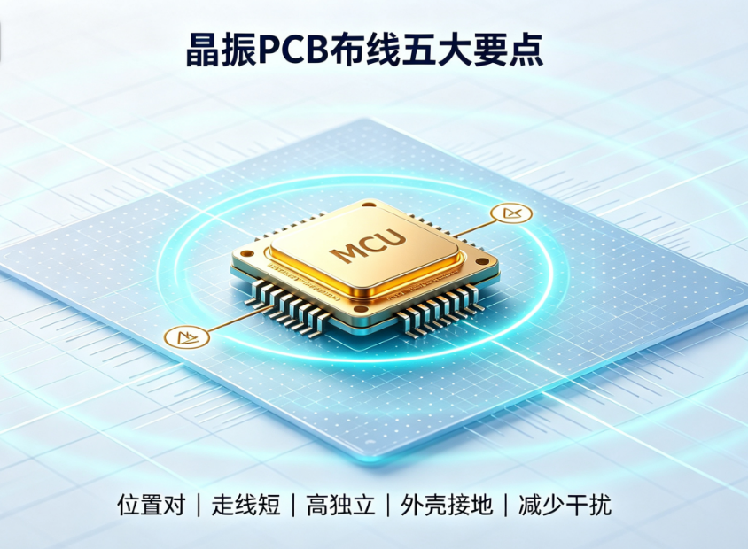 晶振电路PCB布线指南：5大要点与不起振排查方法